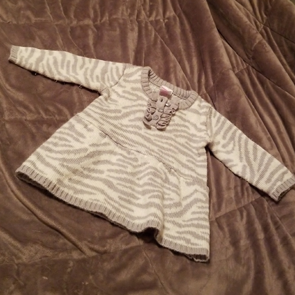 Zebra Sweater dress Hardly worn!